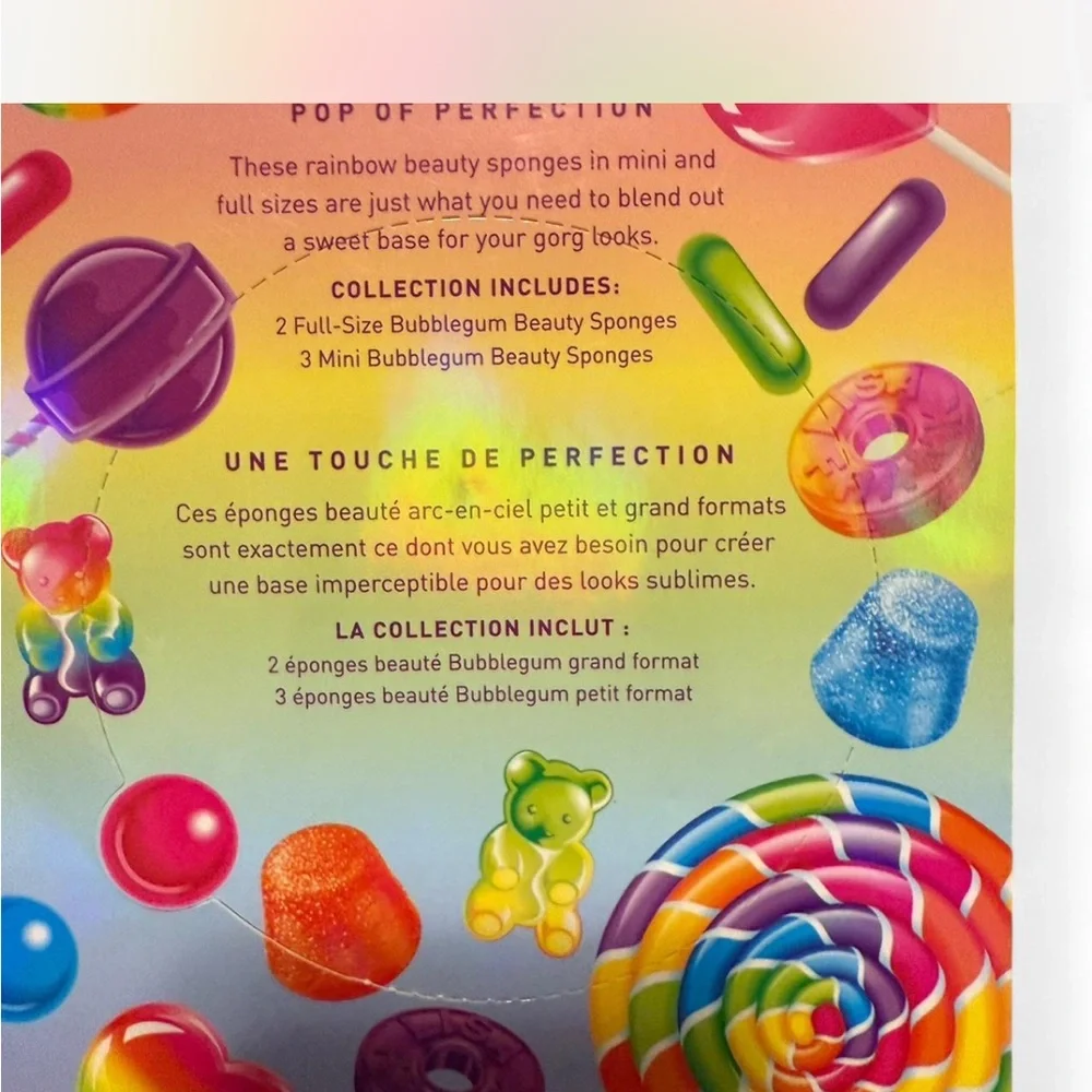Morphe ❤️ Lisa Frank Treat Me Sweet Beauty Sponge Set - Picture 3 of 3